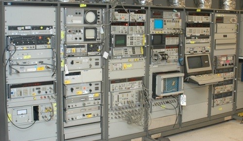 Pile of test equipment